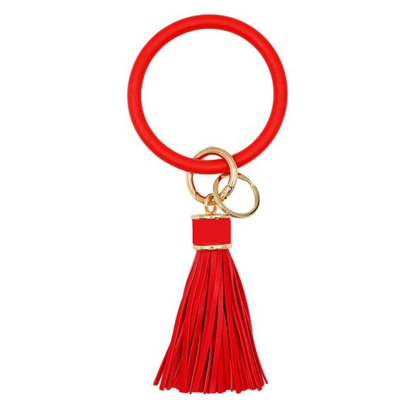 Silicone Key Ring with Tassel - Picture 1 of 3